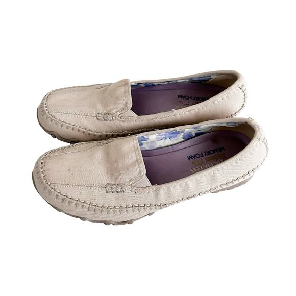 Skechers Tan Biker Pedestrian Slip On Shoes Sz 7 - Picture 4 of 7